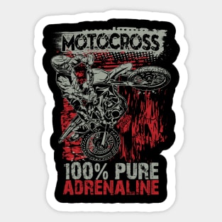 MOTOCRSS 100% PURE ADRENALINE Sticker